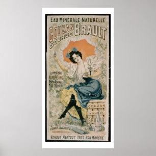 Poster advertising 'Brault Natural Mineral Water f