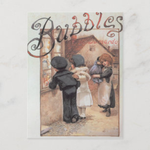 Poster advertising 'Bubbles' magazine Postcard