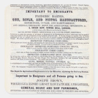 Poster advertising emigrant services