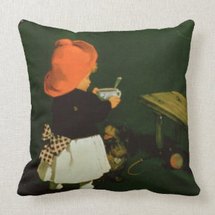 Poster advertising for 'Kathreiner's Malt Coffee' Throw Pillow