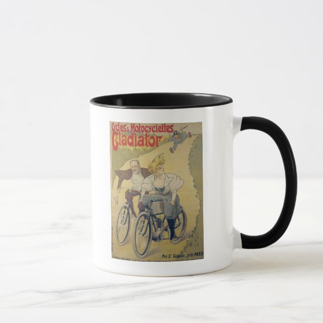 Poster advertising Gladiator bicycles Mug (Right)