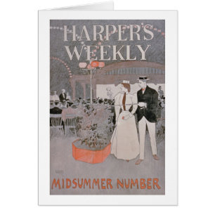 Poster advertising 'Harper's Weekly', Midsummer Nu