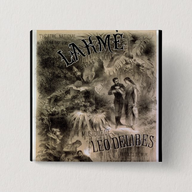 Poster advertising 'Lakme' 2 Inch Square Button (Front)