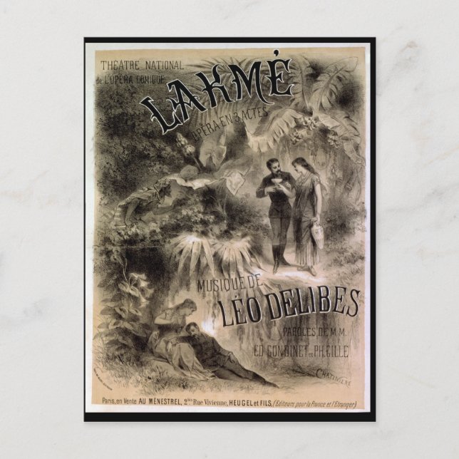 Poster advertising 'Lakme' Postcard (Front)