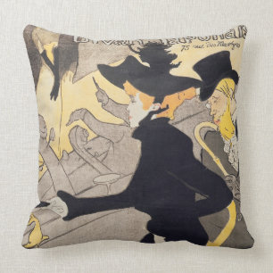 Poster advertising 'Le Divan Japonais', 1892 Throw Pillow