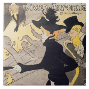 Poster advertising 'Le Divan Japonais', 1892 Tile