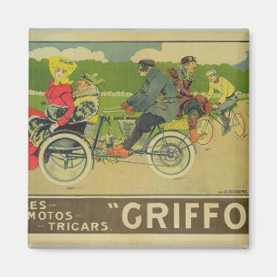 Poster advertising magnet