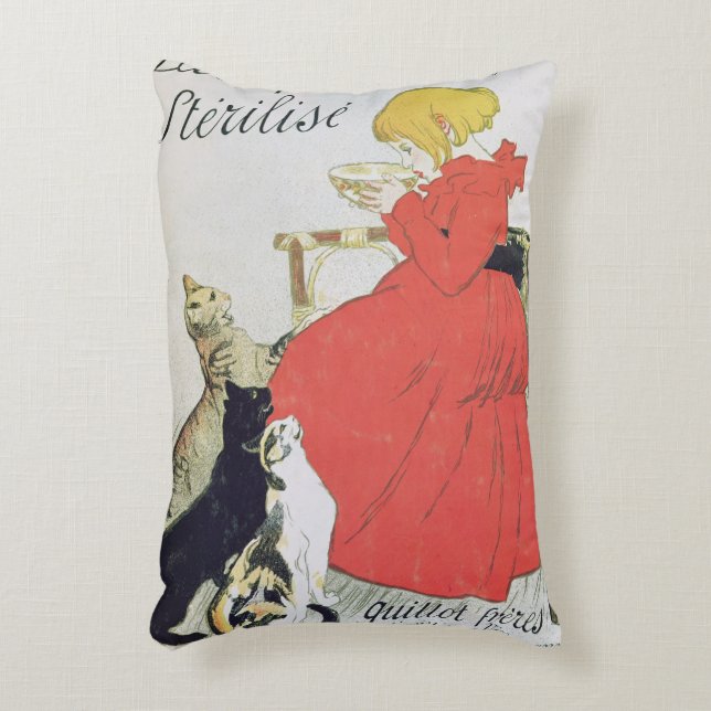 Poster advertising Pure Sterilised Milk Accent Pillow (Front(Vertical))