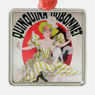Poster advertising Quinquina Dubonnet' Metal Ornament