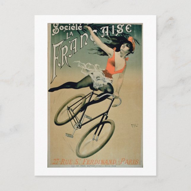 Poster advertising 'Societe La Francaise', Paris ( Postcard (Front)