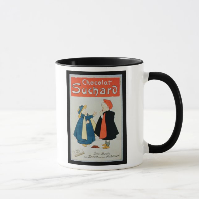 Poster advertising 'Suchard Chocolate' (colour lit Mug (Right)