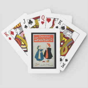 Poster advertising 'Suchard Chocolate' (colour lit Playing Cards