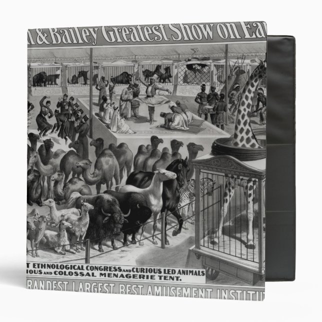 Poster advertising, 'The Barnum and Bailey Binder (Front/Inside)