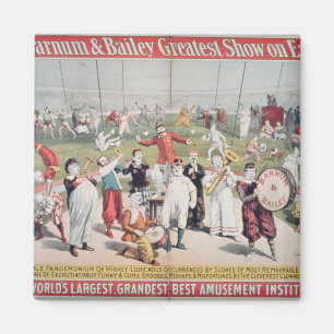 Poster advertising the Barnum Magnet