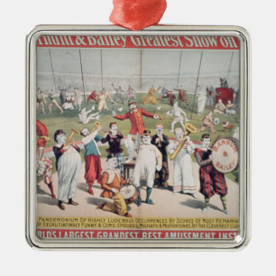 Poster advertising the Barnum Metal Ornament