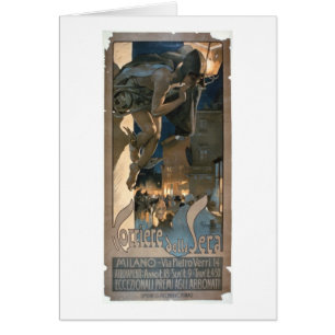 Poster advertising the 'Corriere della Sera', prin
