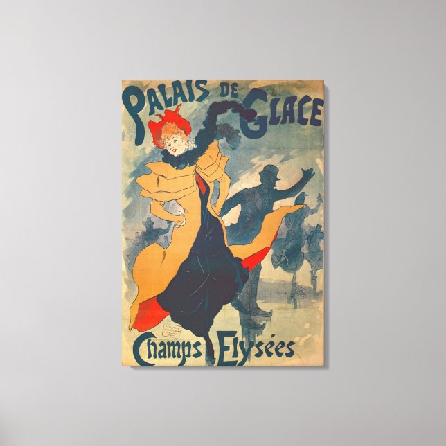 Poster advertising the Palais de Glace Canvas Print (Front)