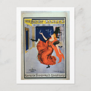Poster advertising 'The Skirt Dancer', performed b Postcard