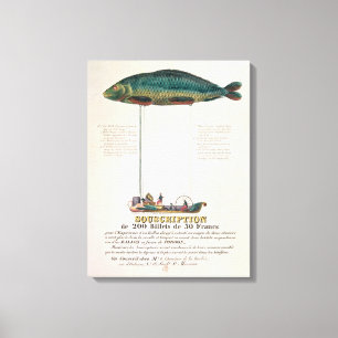 Poster advertising the subscription canvas print