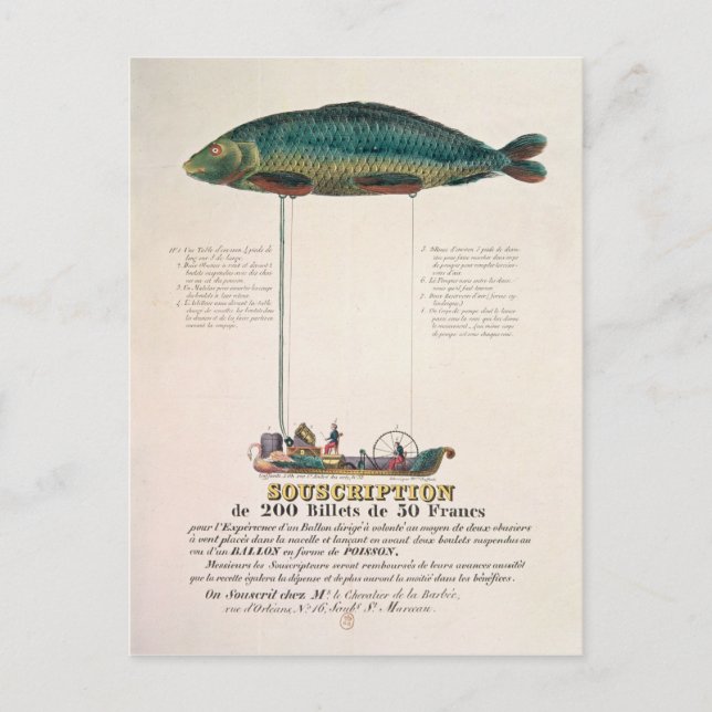 Poster advertising the subscription postcard (Front)