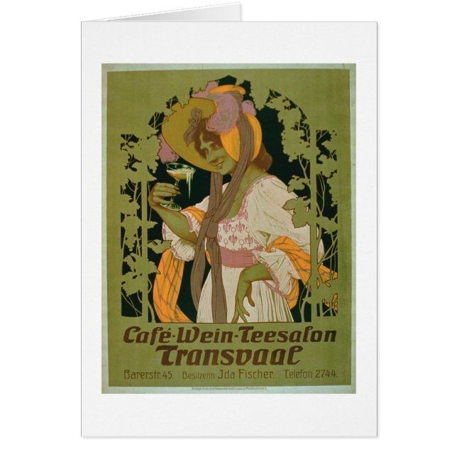 Poster advertising 'Transvaal' a Coffee, Wine and (Front)