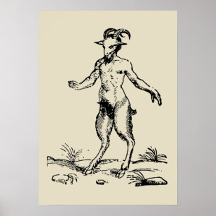 Poster Aegopithecus, Pan, Diable