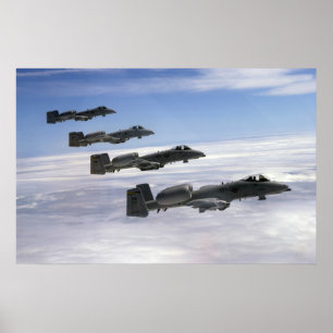 Poster Aéronef A-10 Thunderbolt II