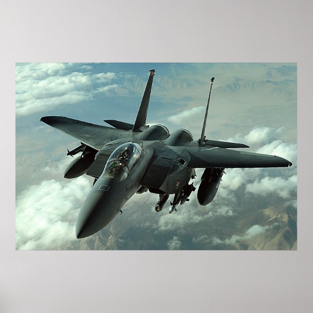 Poster Aéronef F-15E Strike Eagle (Devant)