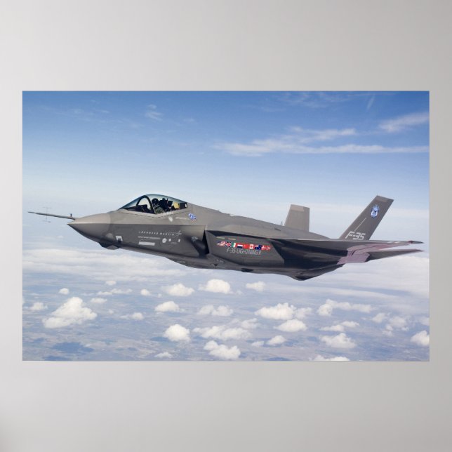 Poster Aéronef F-35 Lightning II (Devant)