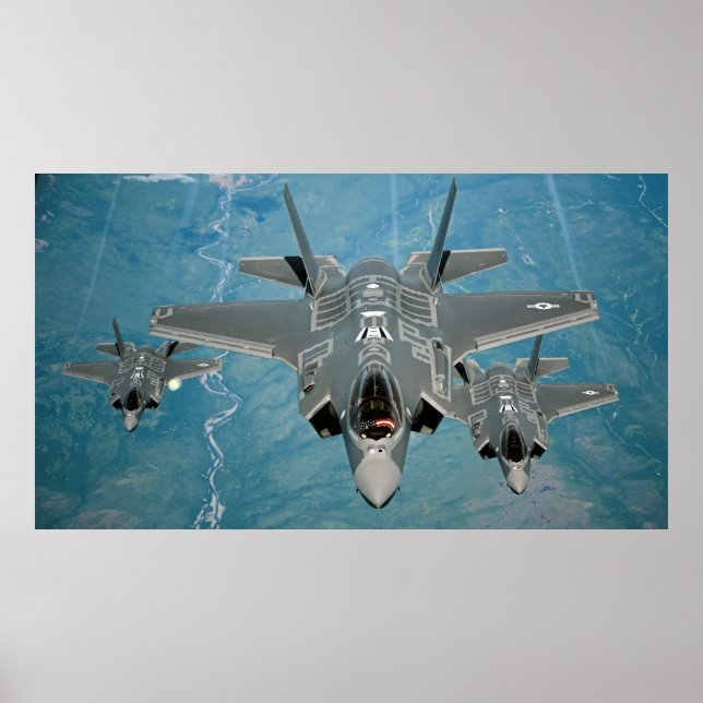 Poster Aéronef F-35 Lightning II (Devant)