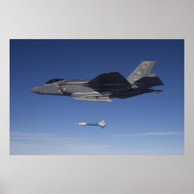 Poster Aéronef F-35 Lightning II (Devant)