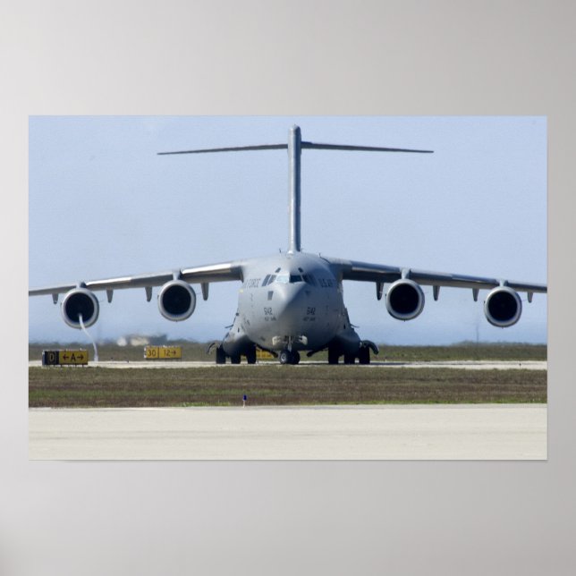 Poster Aéronefs C-17 Globemaster III (Devant)