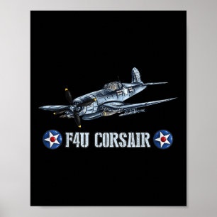 Poster Aéronefs de combat militaire de la 2e Guerre mondi