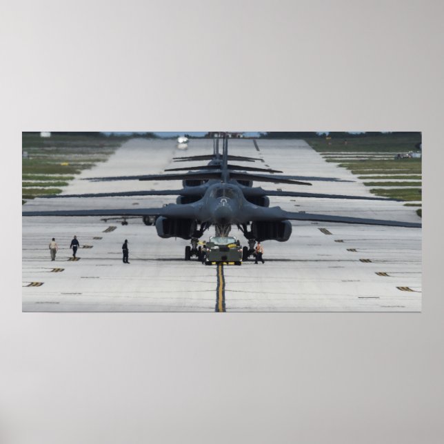 Poster Aéronefs de Lancer B-1B (Devant)