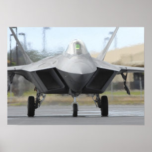 Poster Aéronefs de Raptor F-22