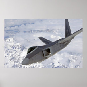 Poster Aéronefs de Raptor F-22