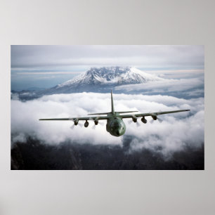 Poster Aéronefs Hercules C-130E