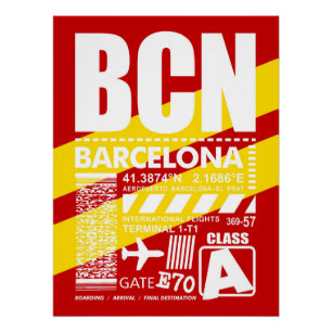 Poster Aéroport BCN de Barcelone