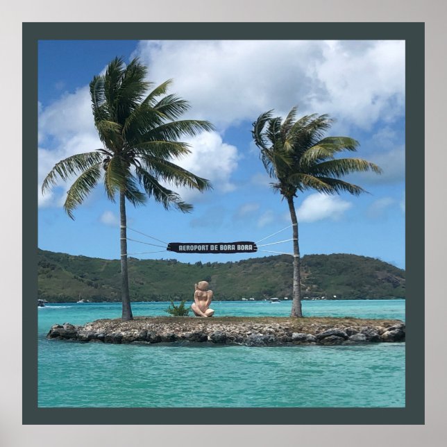 Poster Aéroport de Bora Bora (Devant)