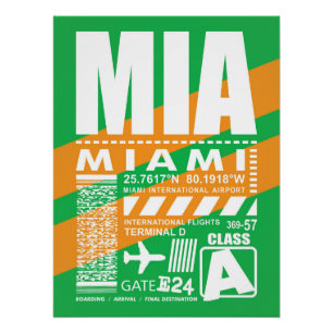 Poster Aéroport de Miami