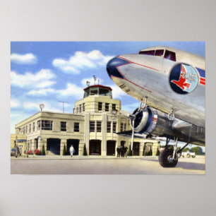 Poster Aéroport de Municipal de Jacksonville la Floride