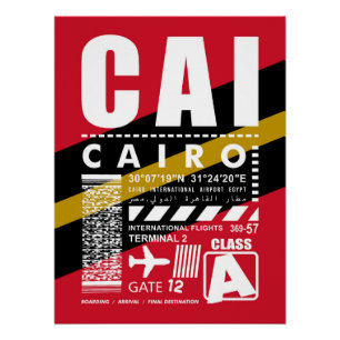 Poster Aéroport du Caire CAI