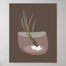 Aéroport en Terrarium Brown Pink Wall Art