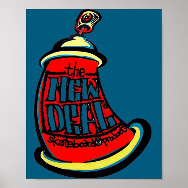 Poster Aerosol New Skateboard Design  (Devant)