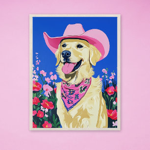 Poster Aesthétique branchée mignonne Chien Preppy