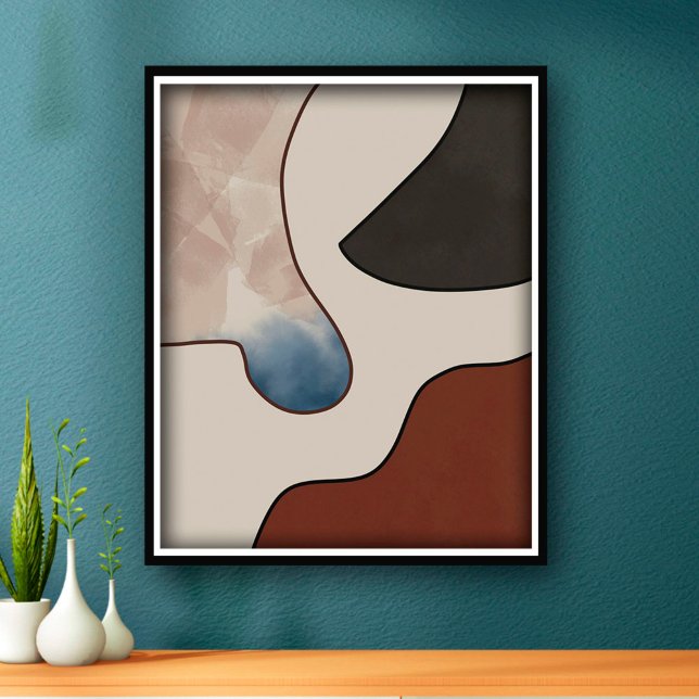 Poster Aesthétique moderne Boho Abstrait (Créateur téléchargé)
