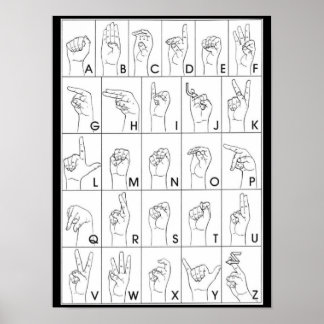 POSTER AFFICHAGE LANGUE