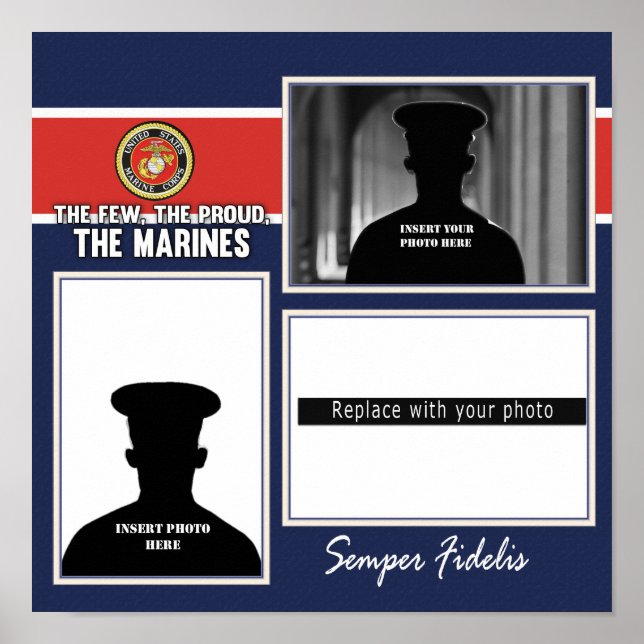 Poster Affichage photo du Corps des Marines (Devant)