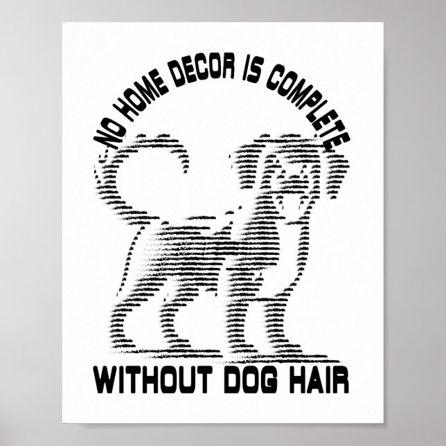 POSTER AFFICHAGE POUR AMOUREUX DE LES CHIENS AVEC BONNE C (Devant)