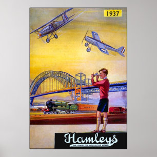 Poster Affiche/copie : Avions du jouet de Hamley